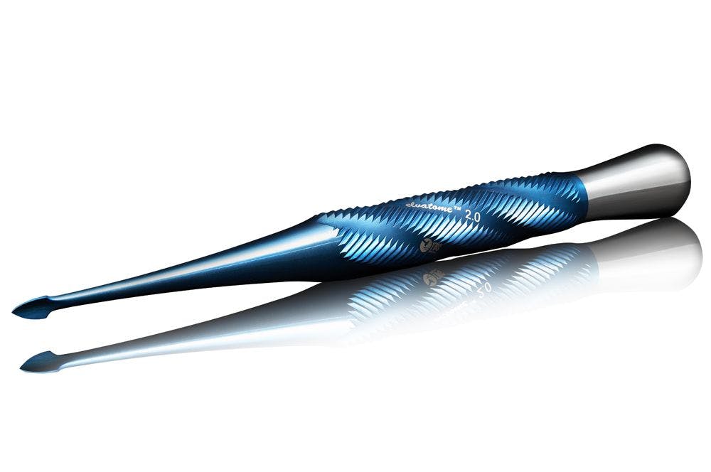 the Elvatome 2.0 surgical instrument features the company’s new TWIST handle for optimal ergonomics