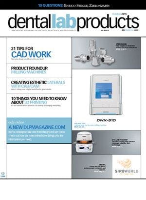 Dental Lab Products October 2015 issue cover