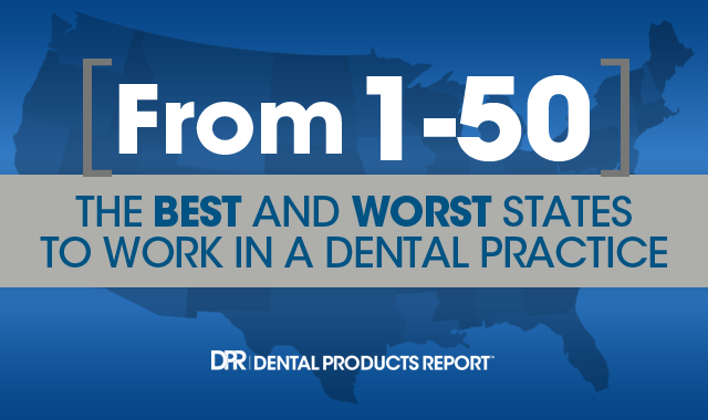 The best and worst states to work in a dental practice: 2017
