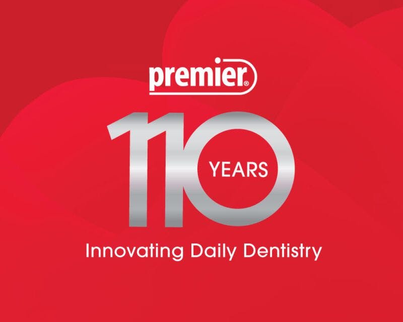 Premier Dental Company 110th Anniversary Logo