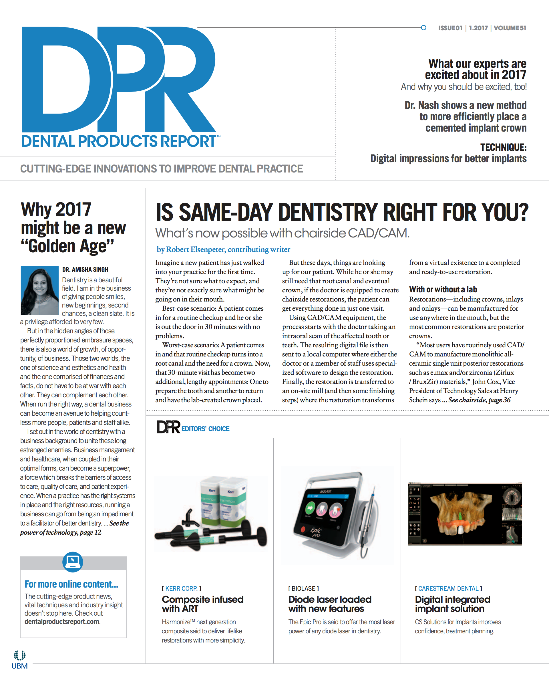 Dental Products Report January 2017 issue cover
