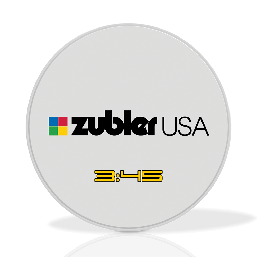 3:45 Zirconia disc from Zubler USA