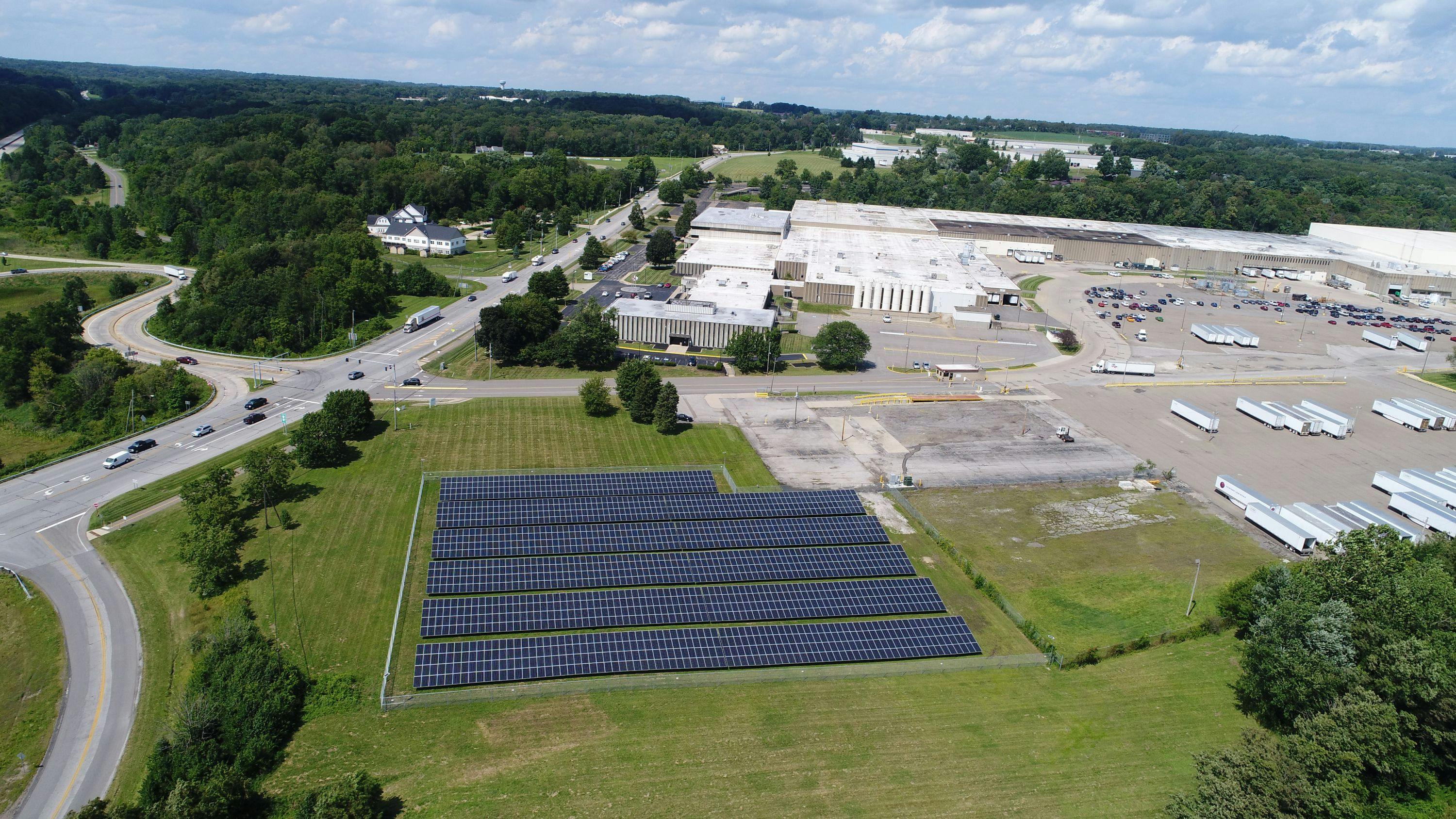 Purrell Solar Array in Wooster, Ohio | GOJO Industries