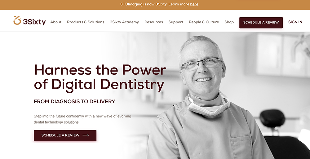 360Imaging Changes Its Name to 3Sixty and Introduces New Focus on Helping Dental Practices Thrive