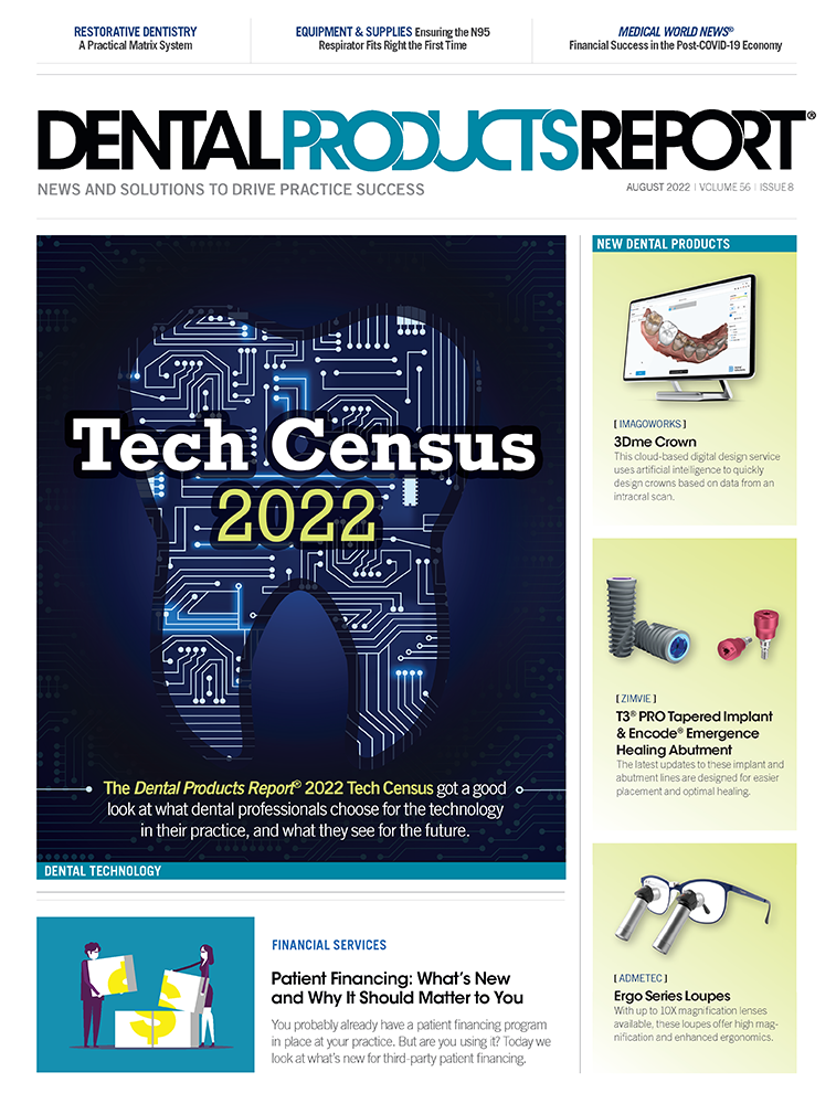 Dental Products Report August 2022 Issue Cover