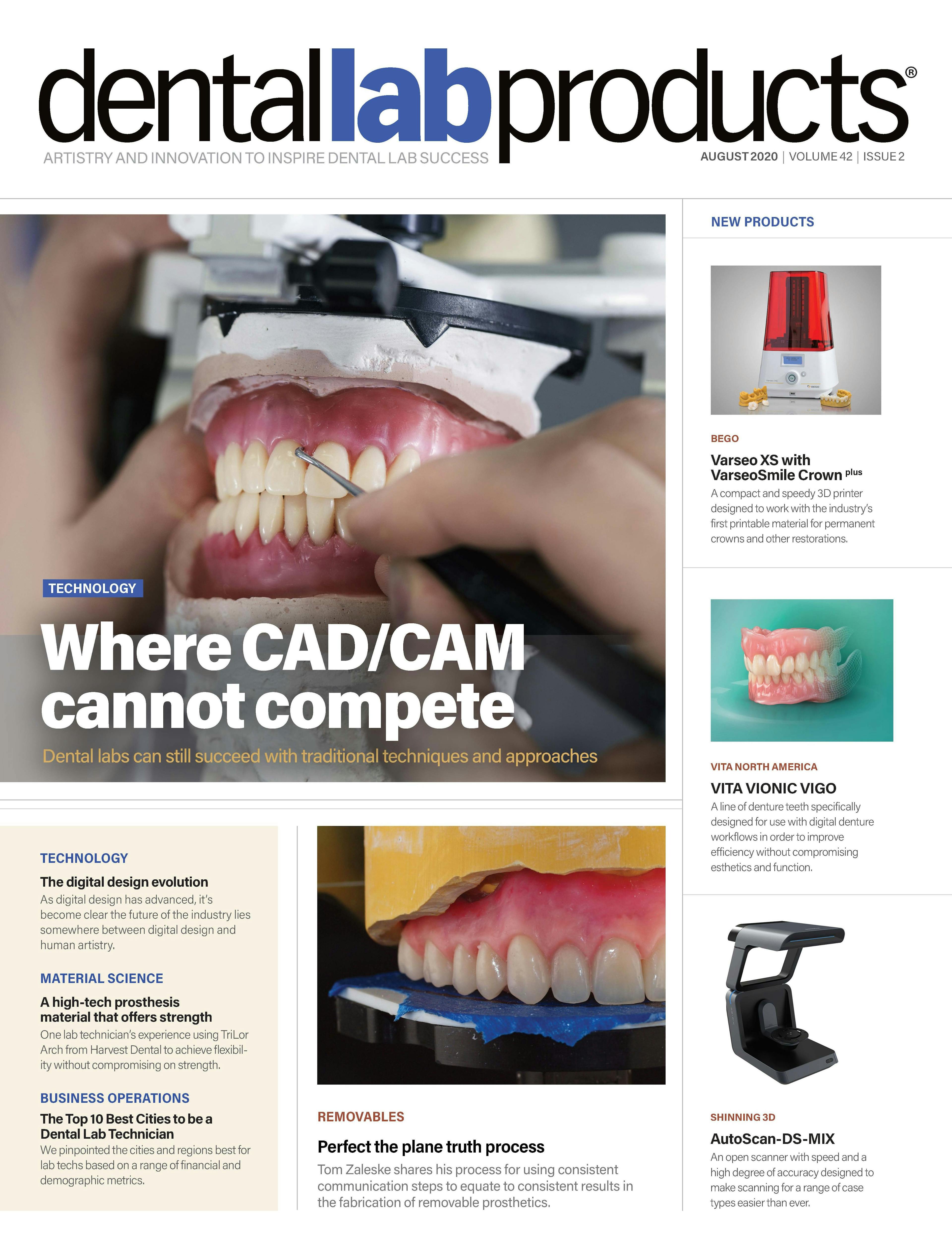 Dental Lab Products August 2020 cover
