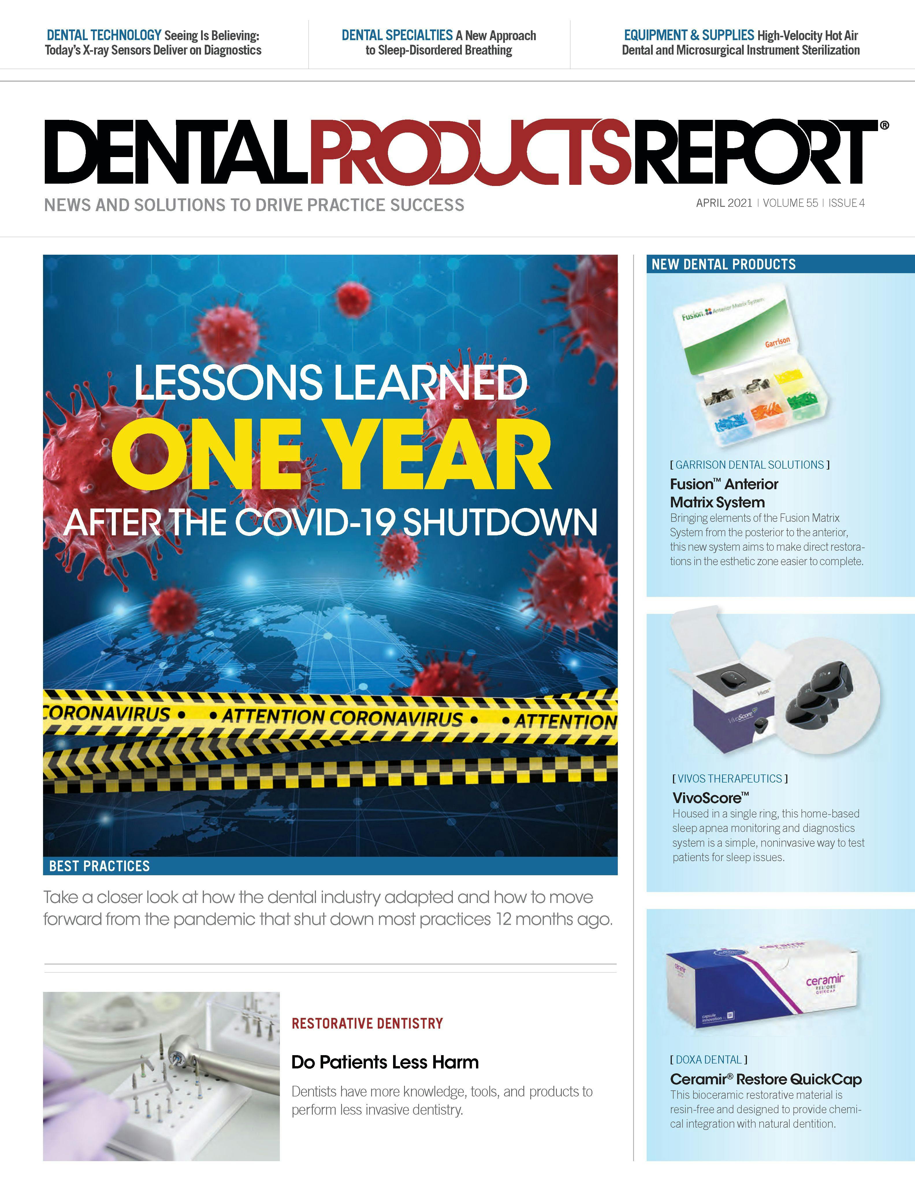Dental Products Report April 2021 Issue Cover