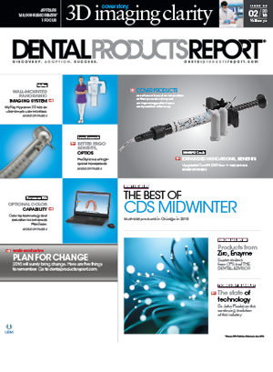 Dental Products Report February 2016 issue cover
