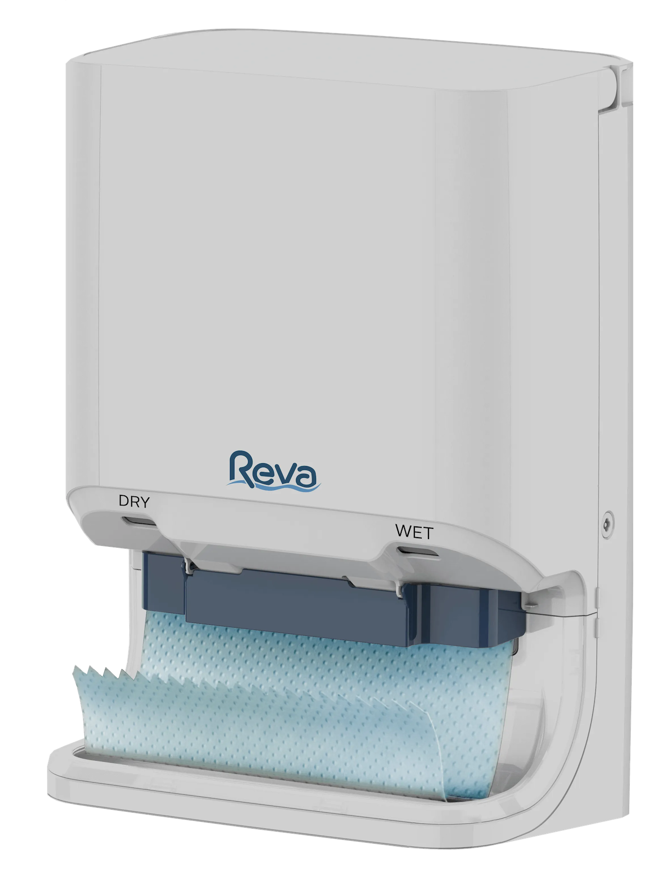 The Reva dispenser from MedTekk provides wet and dry towels on demand reducing a practice's reliance on non-biodegradable wipes. | Image Credit: © MedTekk