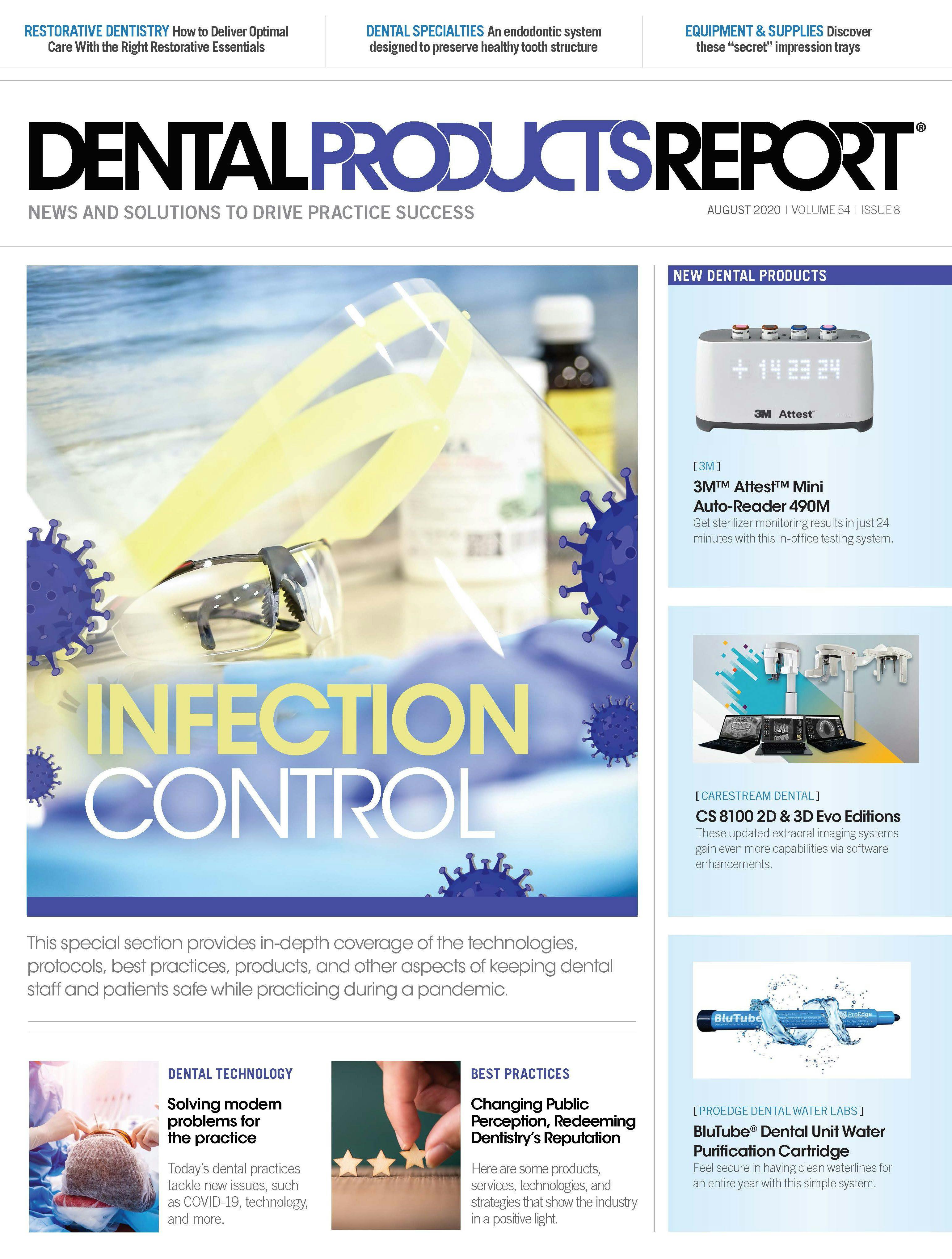 Dental Products Report August 2020 issue cover