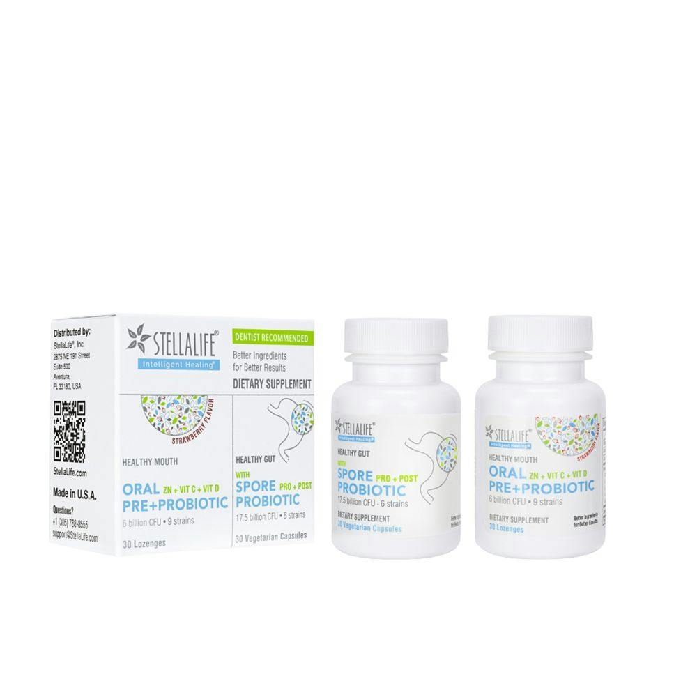 StellaLife’s new probiotic solution combines both gut and oral probiotics in a single kit to create a complete microbiome solution.