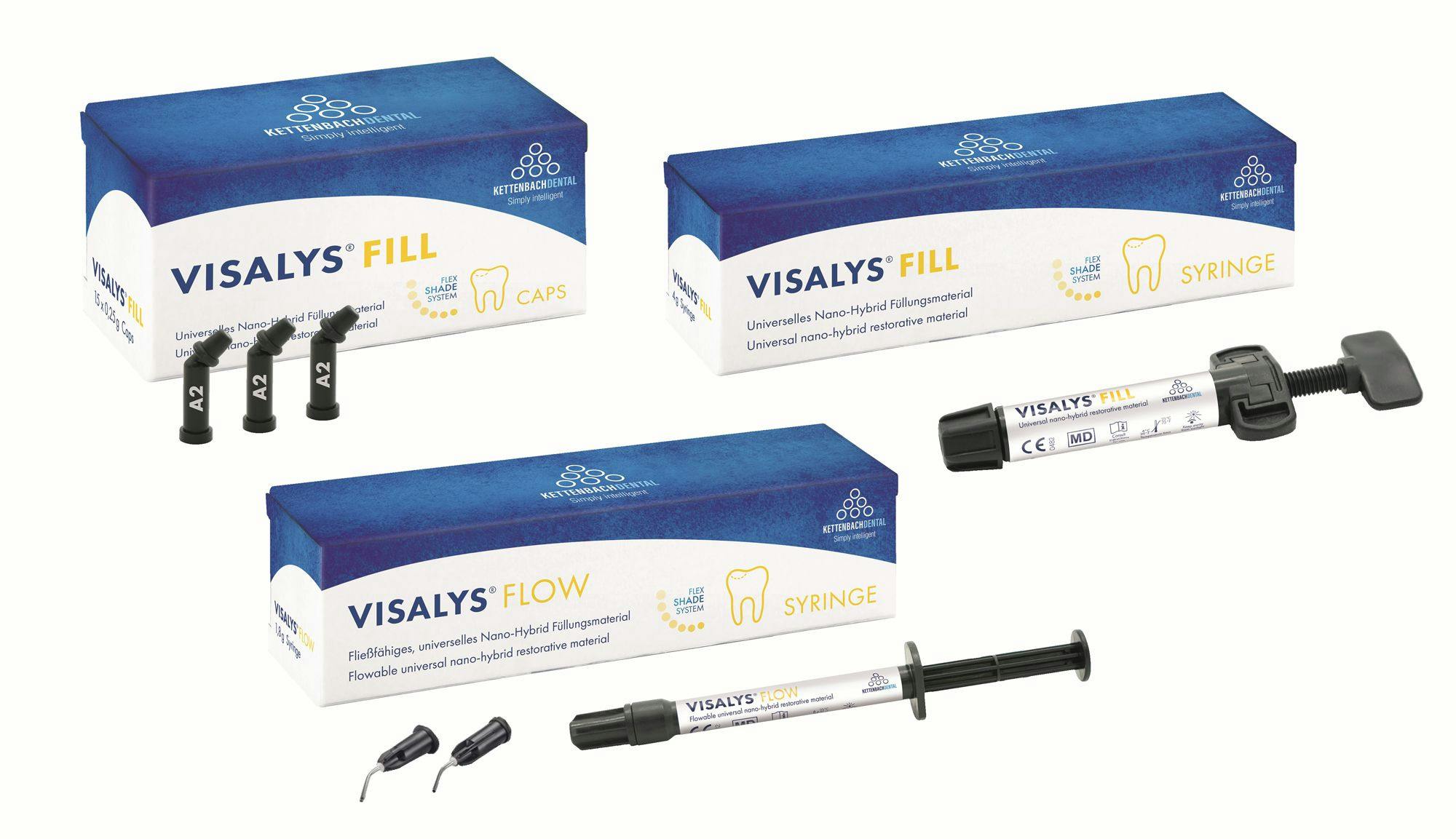 Kettenbach Launches New Visalys Fill and Visalys Flow Filling Composites | Image Credit: Kettenbach LP