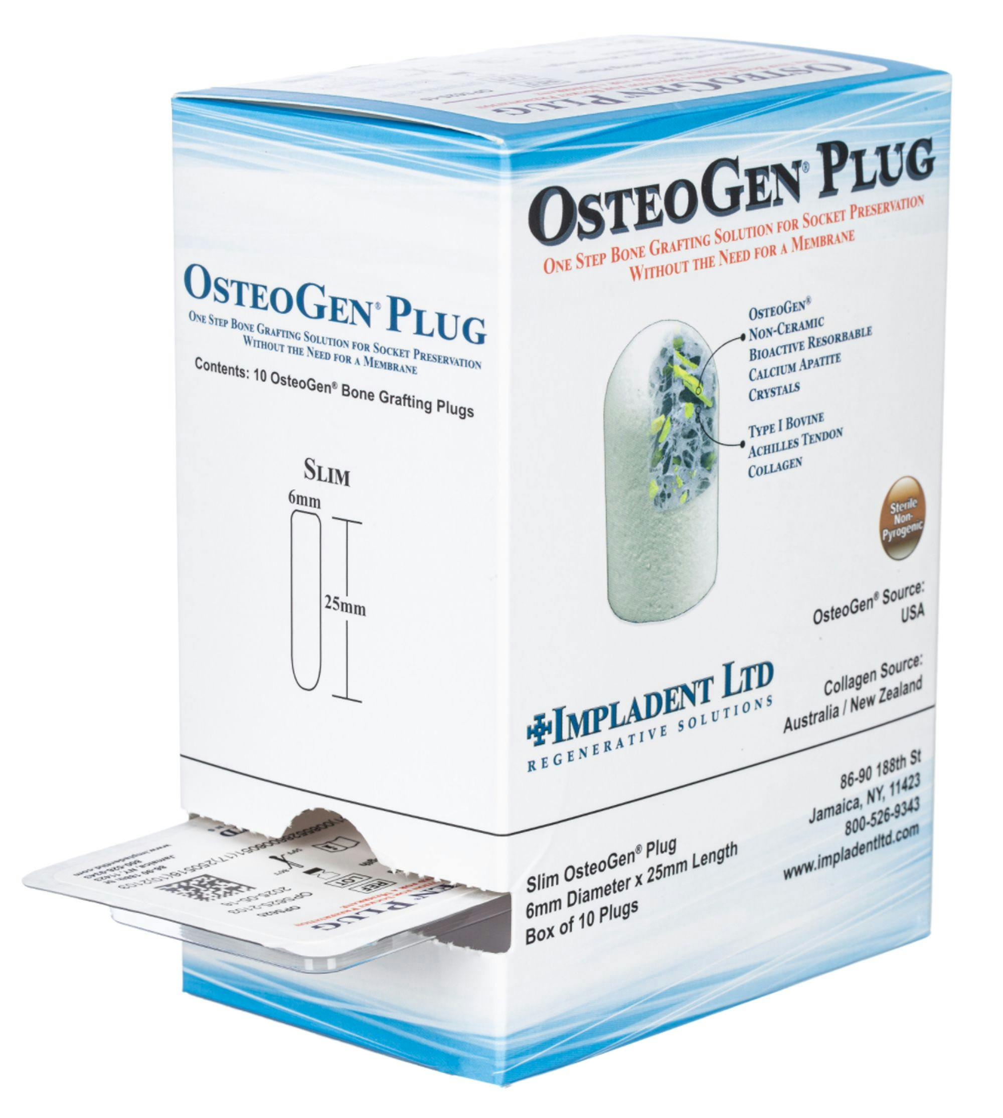 Ultradent to Distribute OsteoGen Dental Bone Grafting Plug