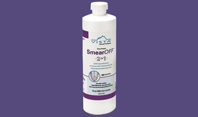 Vista Dental Products' SmearOff offers multiple benefits in one product