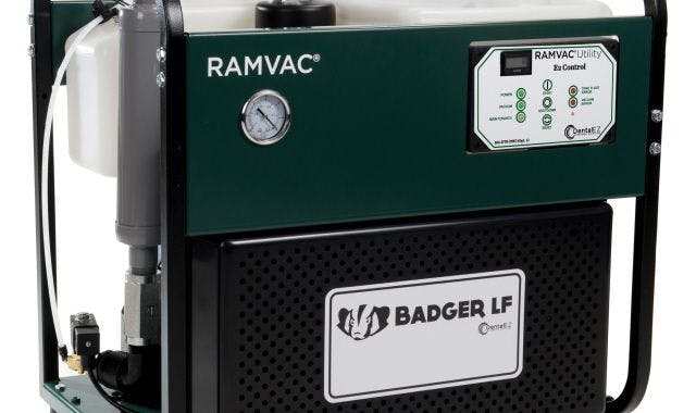 RAMVAC unveils the Badger LF LubeFree Dry Vacuum System at CDA 2016