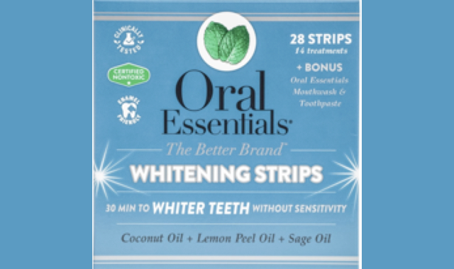 Oral Essentials debuts new certified non-toxic whitening strips