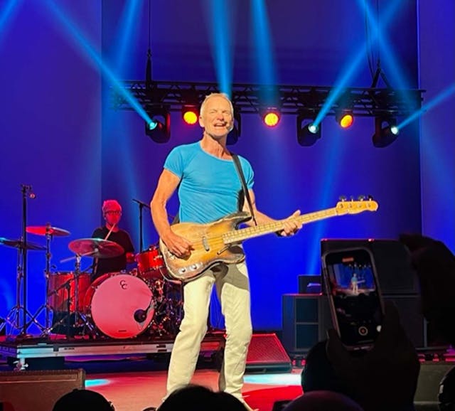 Sting thrilled attendees with a number of hit songs Friday night. | Image Credit: © Stan Goff