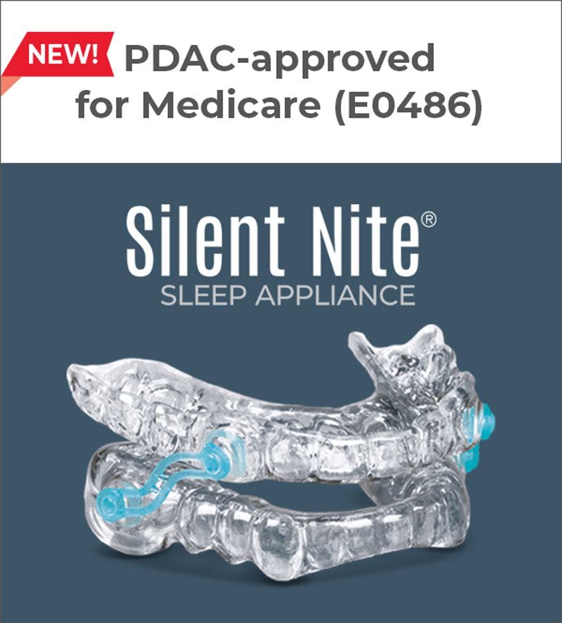 Silent Nite Sleep Appliance Now Eligible for Medicare. Image: © Glidewell