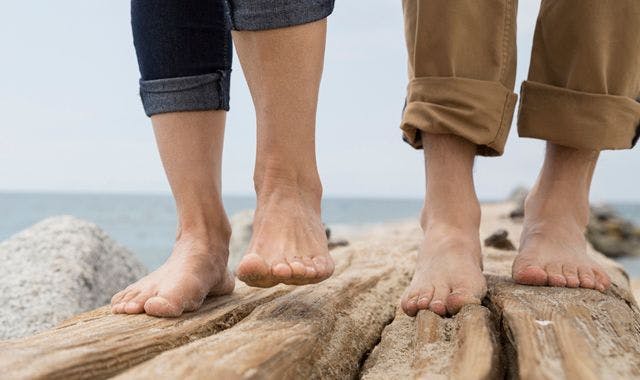 Feet of couple