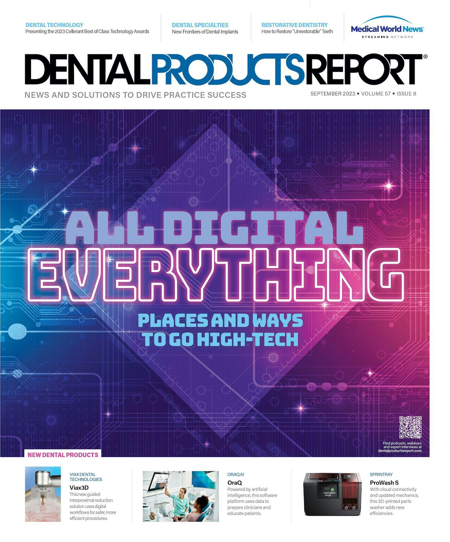 Dental Products Report September 2023 Issue Cover - All Digital Everything