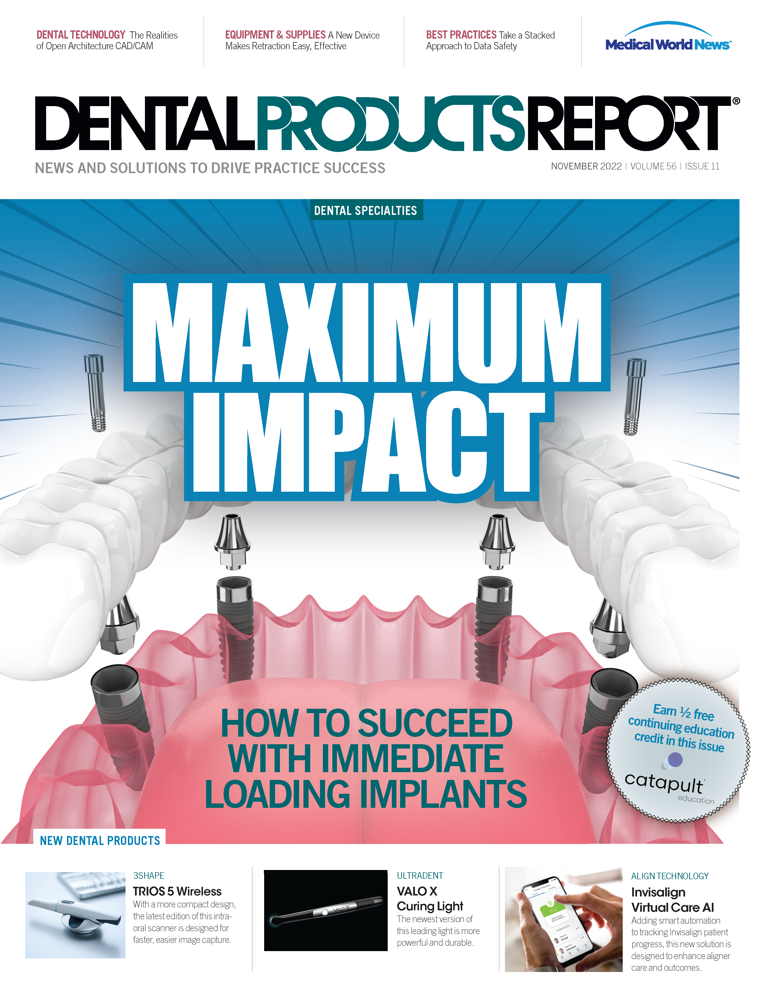 Dental Products Report November 2022 issue cover - Maximum Impact