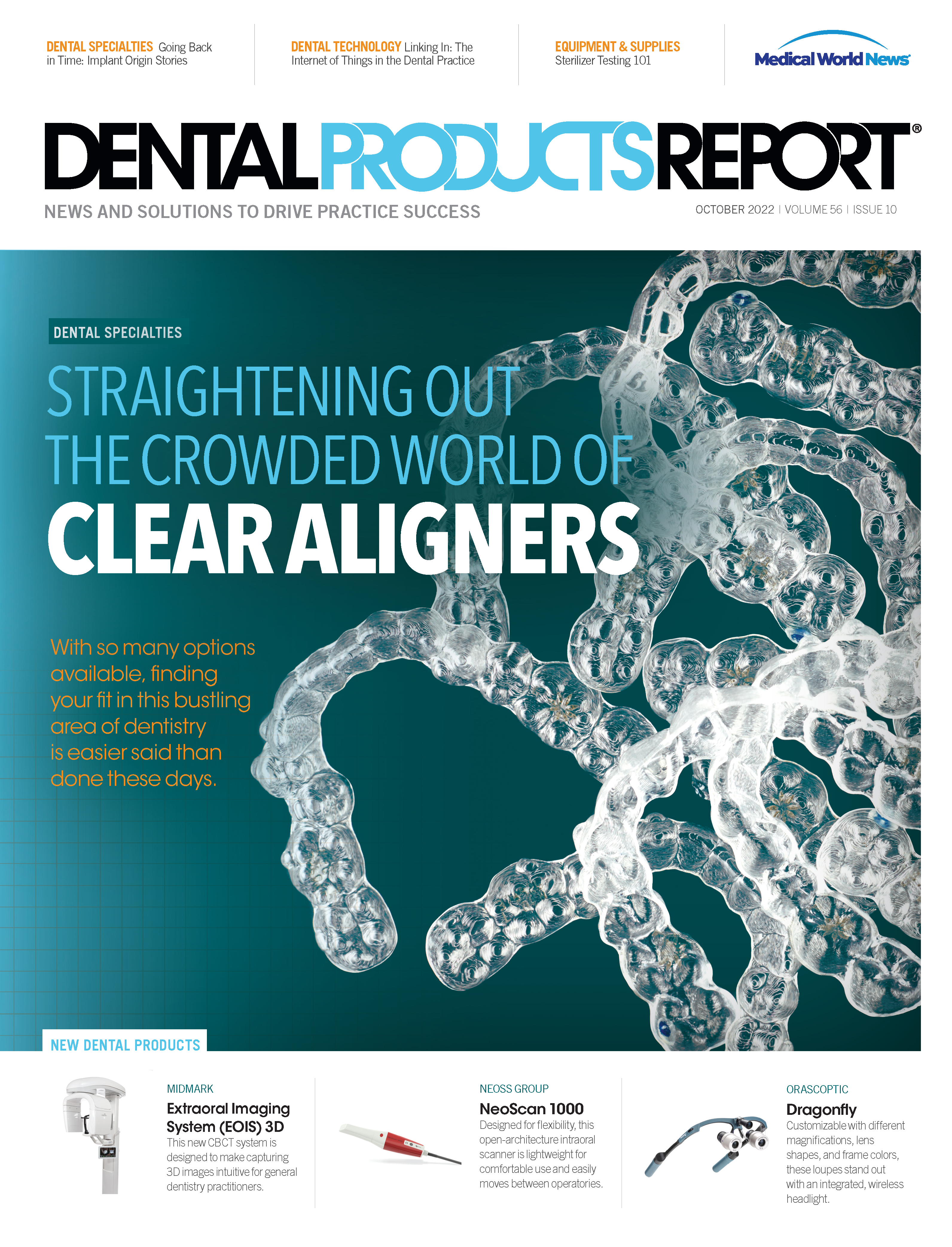 Dental Products Report October 2022 Issue Cover - Clear Aligners
