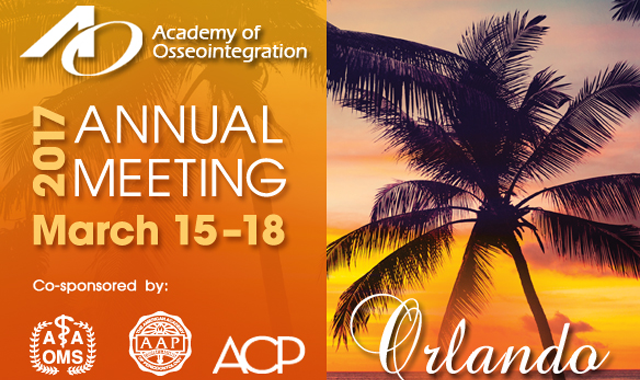Registration now open for AO's multidisciplinary annual meeting with AAOMS, AAP and ACP