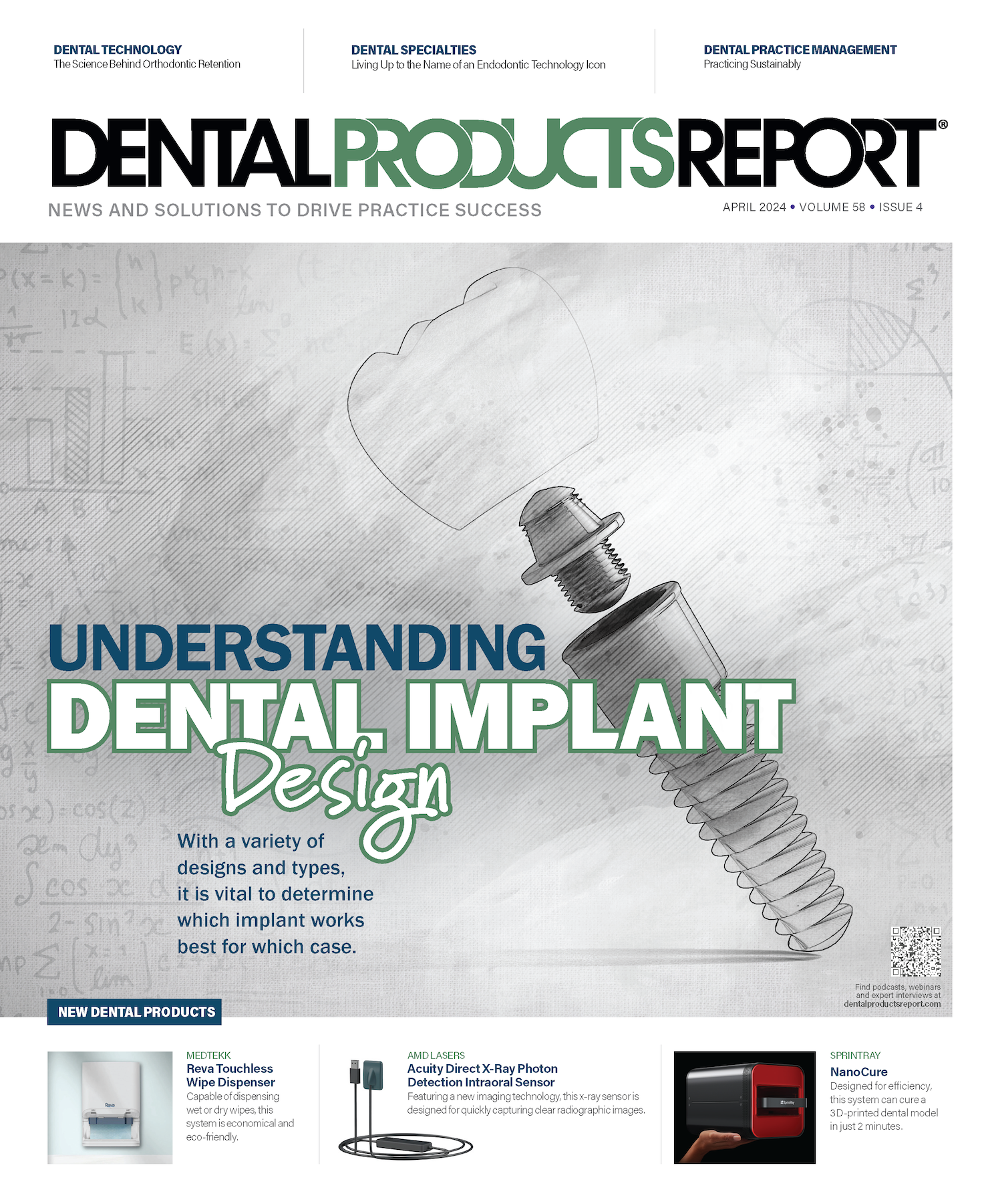 Dental Products Report April 2024 issue cover - Understanding Implant Design