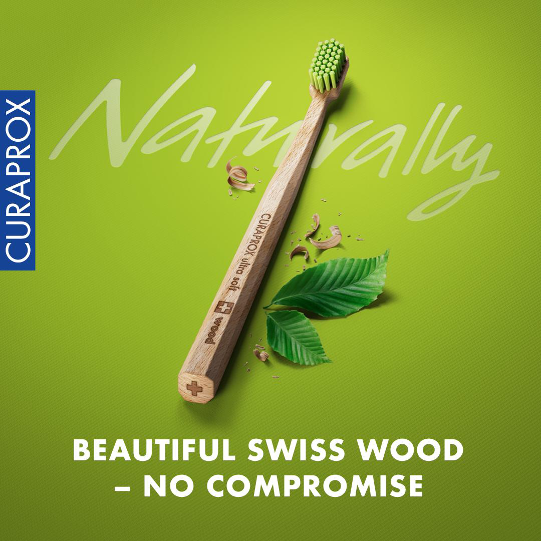 Curaden Announces New Curaprox Wooden Toothbrush | Image Credit: © Curaden