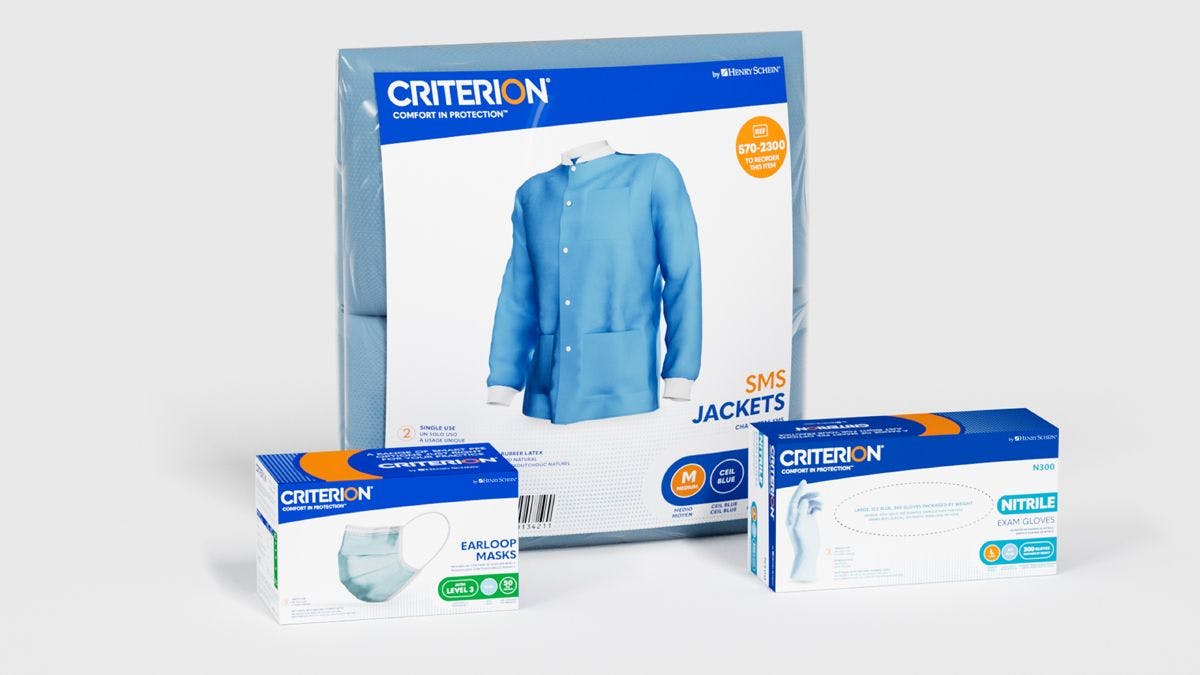 Henry Schein Brand CRITERION Gets "Head-to-Toe" Personal Protective Equipment Update. Image: © Henry Schein