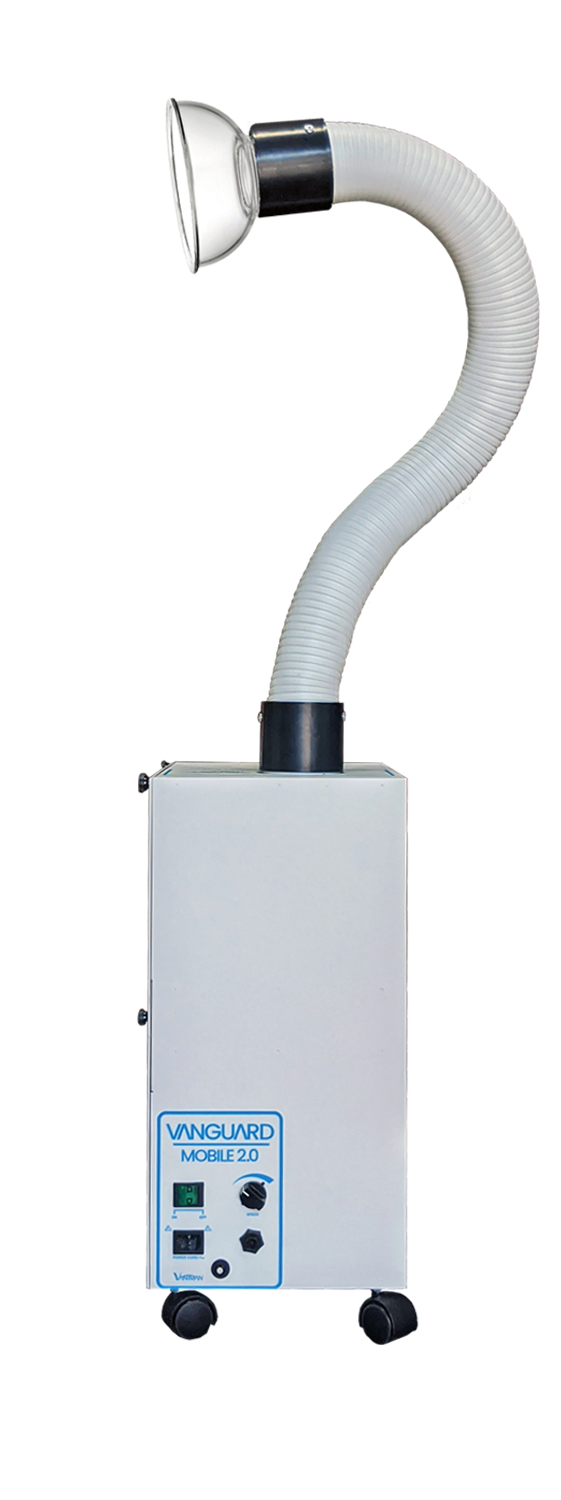 Vaniman’s Vanguard Mobile 2.0 is an extraoral dental suction unit designed to safely capture chairside aerosols.