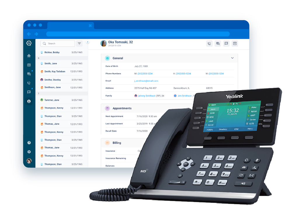 RevenueWell Phone integrates with existing practice management systems, making it easy to access all the patient information needed to make calls go smoother.