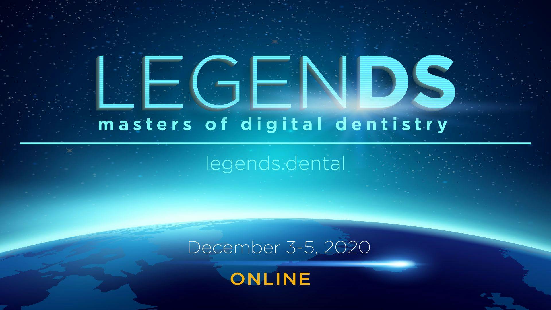 From December 3rd to 5th, 2020, CEREC enthusiasts can learn from top-class masters of digital dentistry at the three-day global online meeting Legends. 