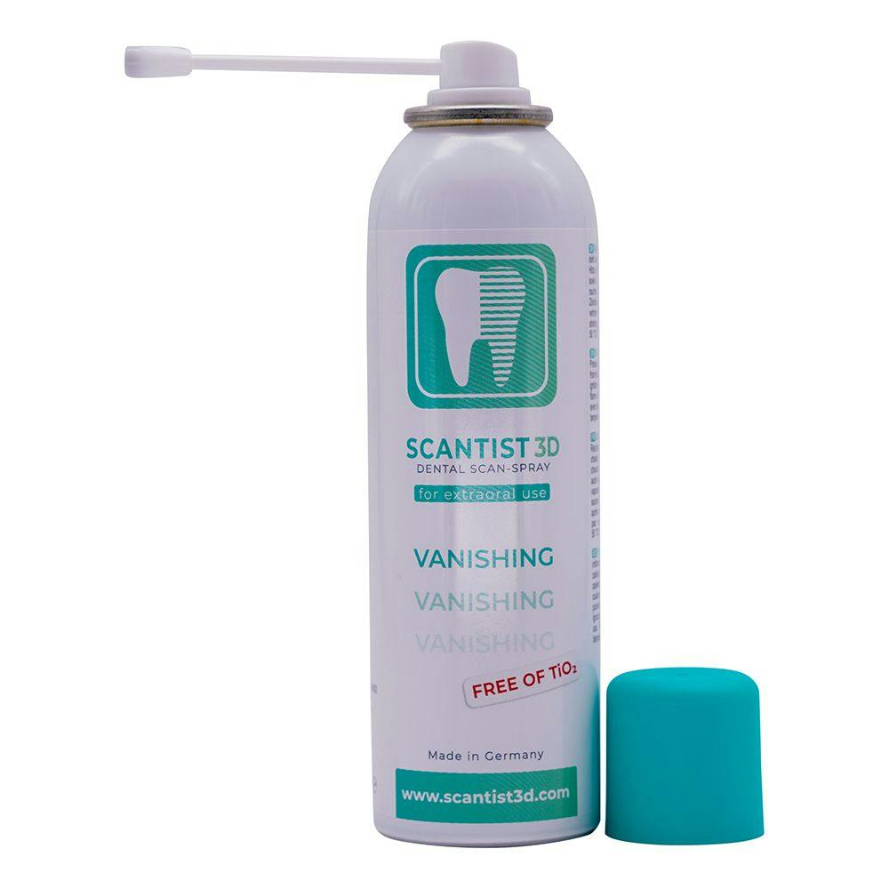 SCANTIS 3D Vanishing Extraoral Dental 3D Scan Spray Saves Time, Avoids Mess