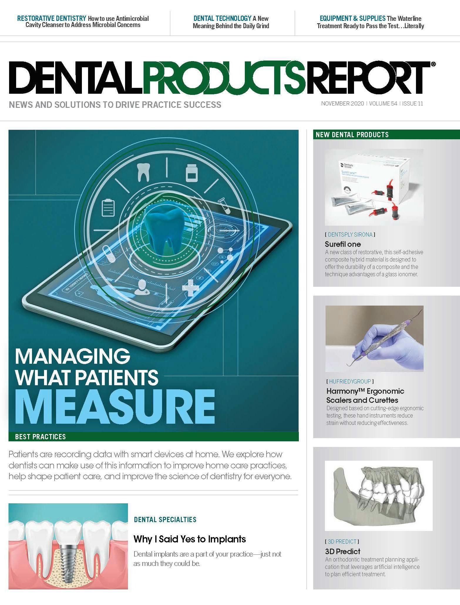 Dental Products Report November 2020 issue cover