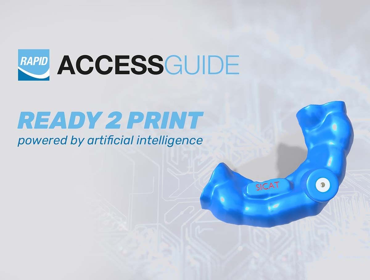 SICAT has announced it can now deliver expanded treatment options in endodontics and root canal therapy using the RAPID ACCESSGUIDE, a solution that creates new possibilities for root canal treatment using artificial intelligence (AI). | Image Credit: © SICAT