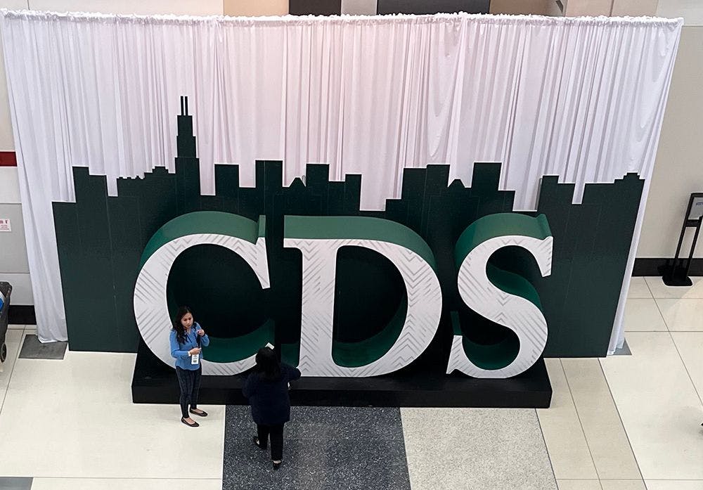 CDS Sign at 2022 Chicago Dental Society Midwinter Meeting