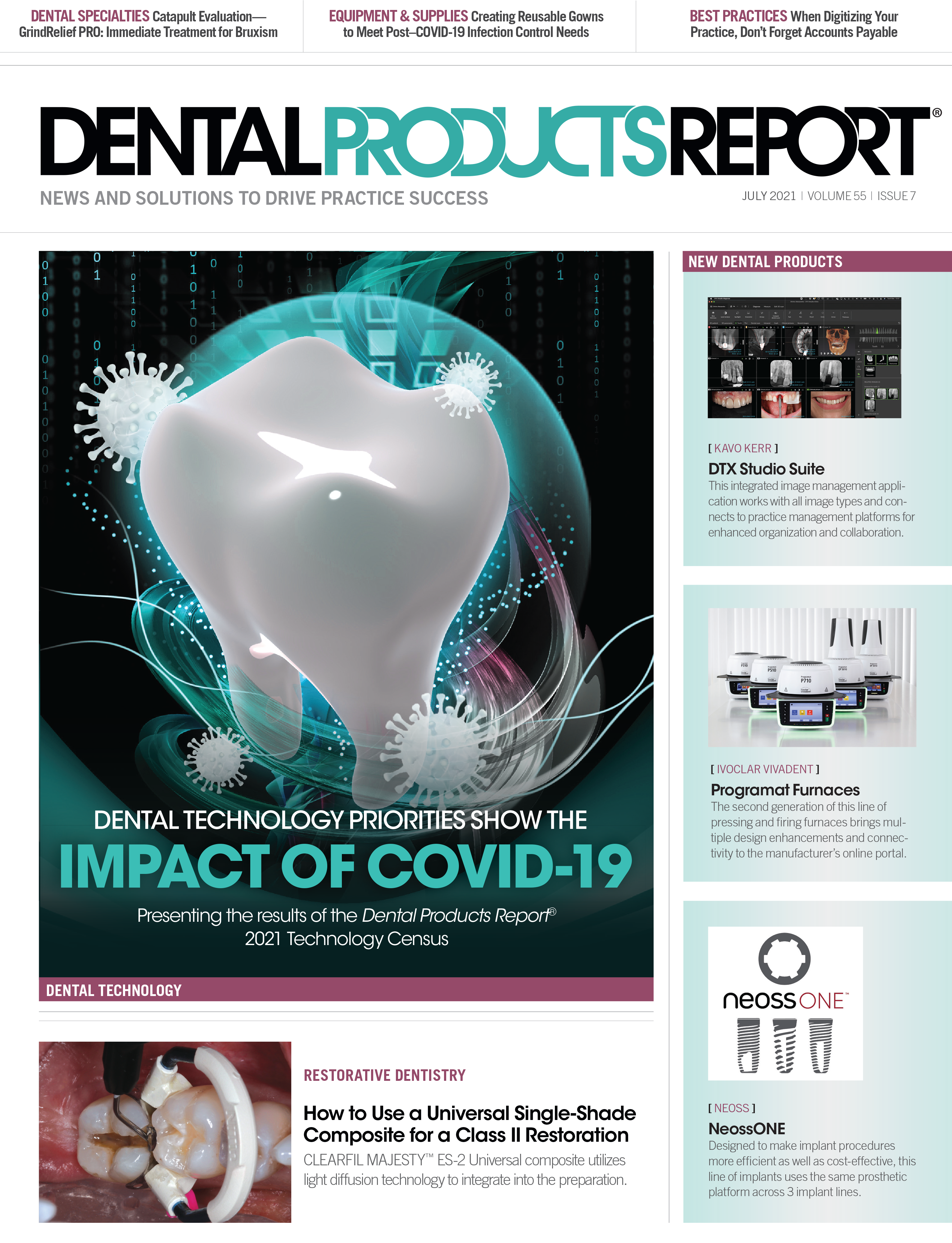 Dental Products Report July 2021 Issue Cover