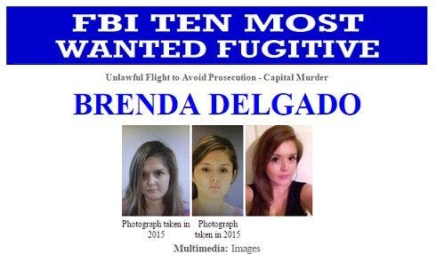 FBI's Most Wanted poster for Delgado