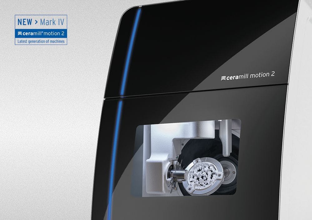 Upgraded Ceramill Motion 2 DRY Features Innovative Milling Strategies