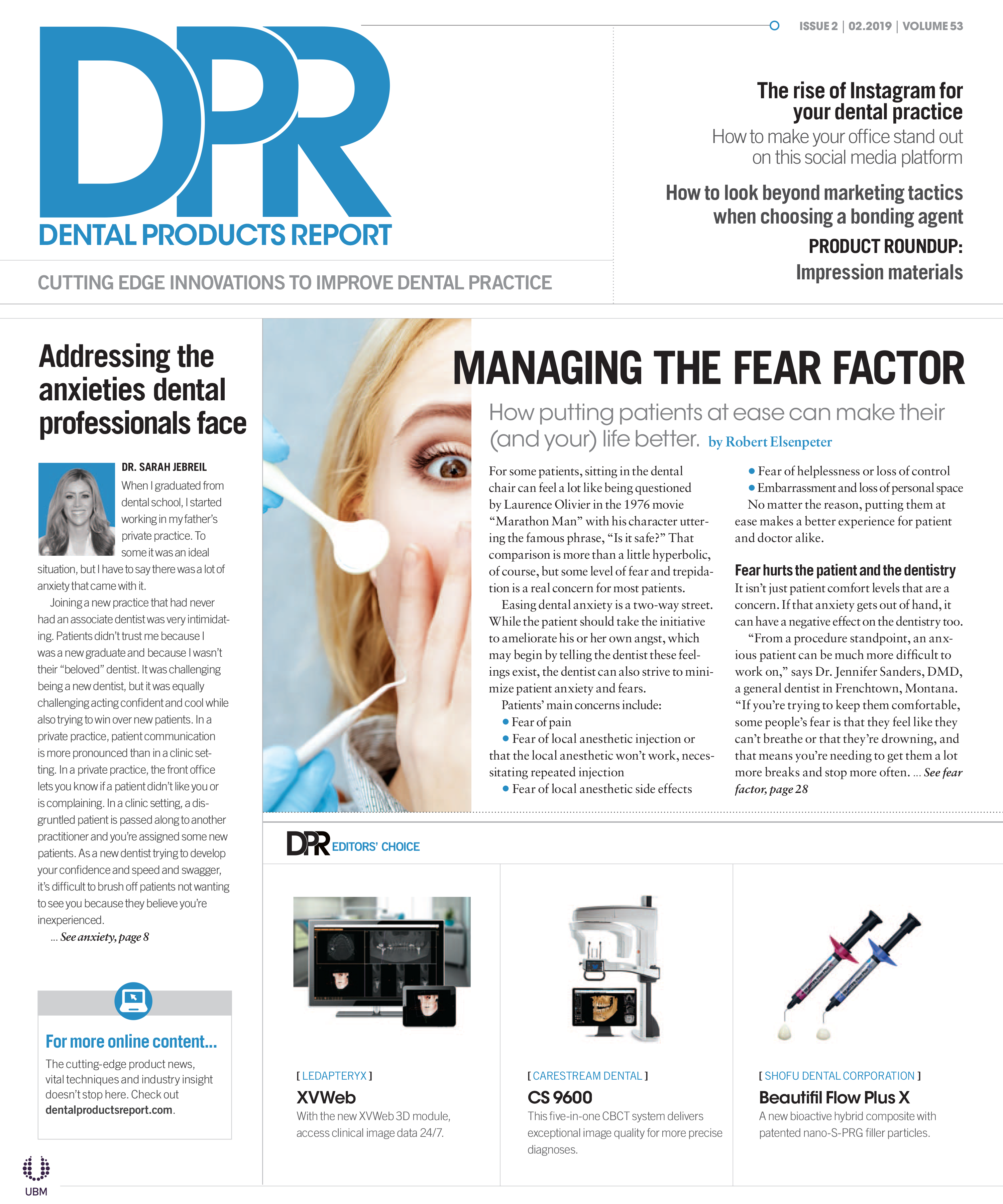 Dental Products Report February 2019 issue cover
