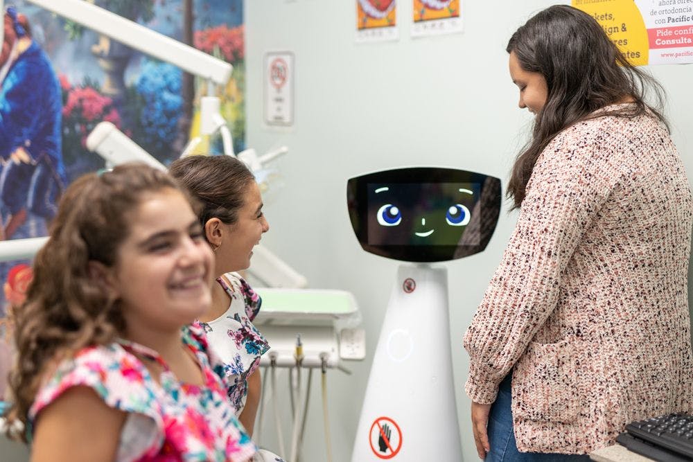 Designed for children by scientists, engineers, and pediatric psychologists, Robin is the first emotionally intelligent robot used in pediatric dentistry.