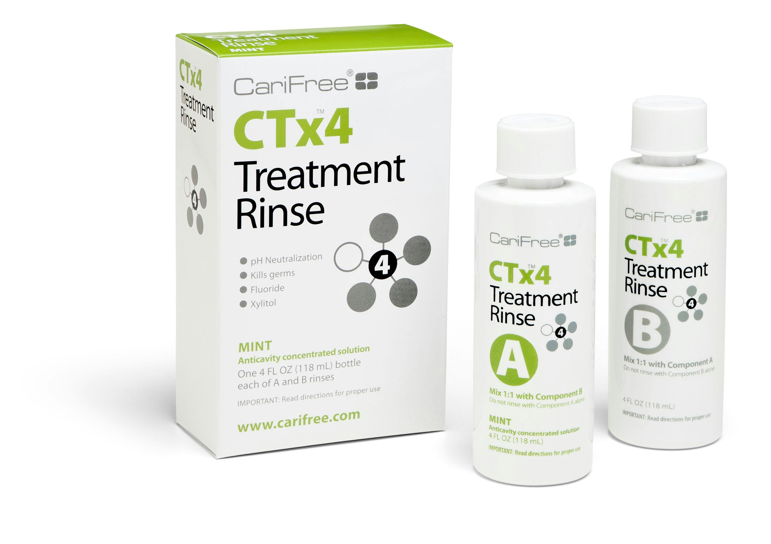 CariFree's CTx4 Treatment Rinse. Photo: Oral BioTech