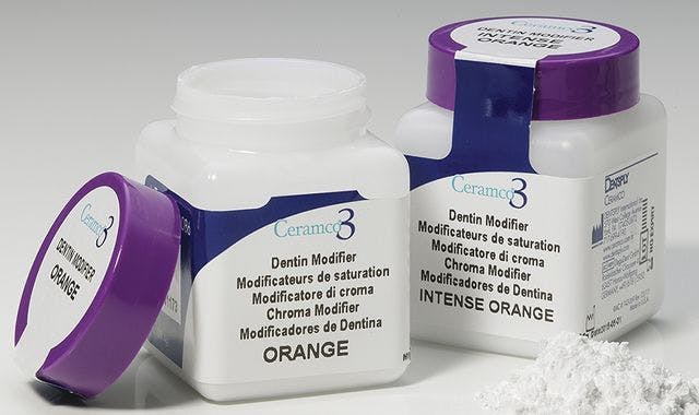 DENTSPLY Prosthetics unveils updated Ceramco 3 dentin modifiers
