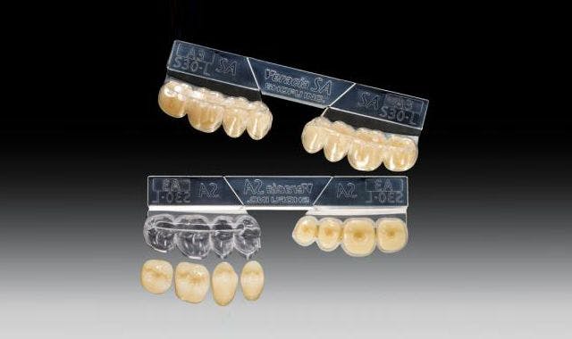 How Shofu's Veracia SA denture teeth can be placed in a snap