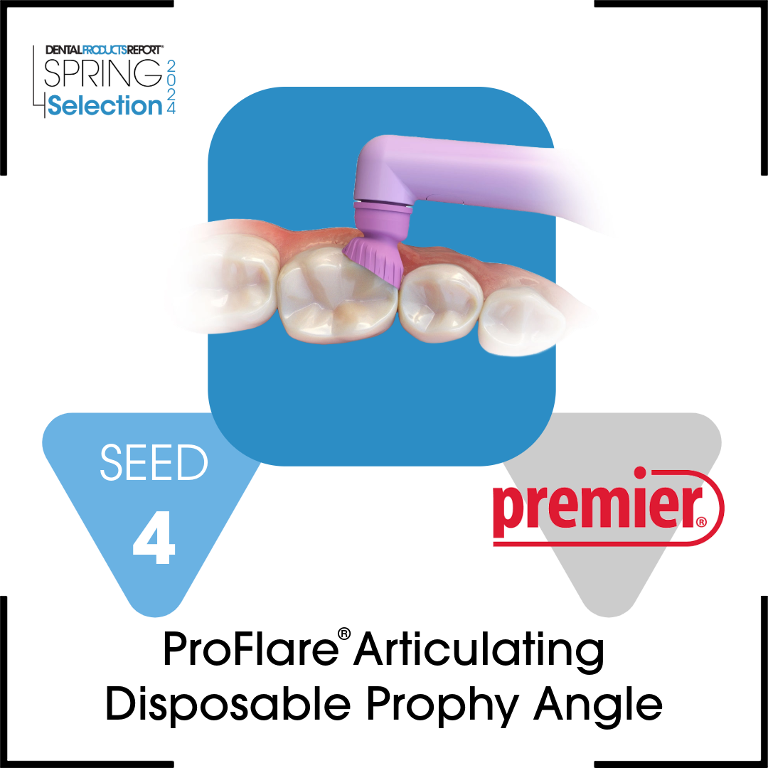 Spring Selection 2024 Upper Left Quadrant Seed 4 - ProFlare Articulating Disposable Prophy Angle from Premier Dental