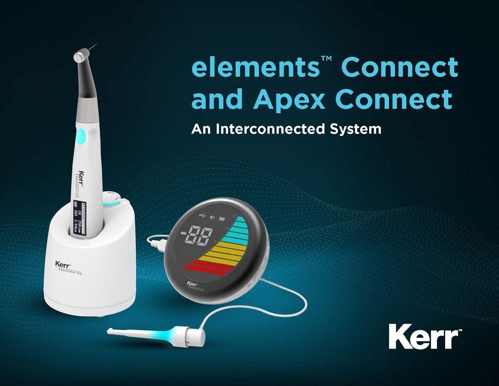 Designed to work independently or together, Kerr Dental’s elements Connect and Apex Connect are described as a complete shaping solution. 