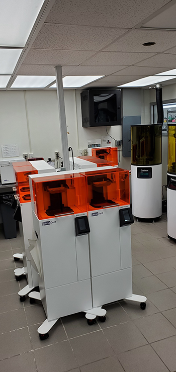 Dental Arts Laboratories 3D print room