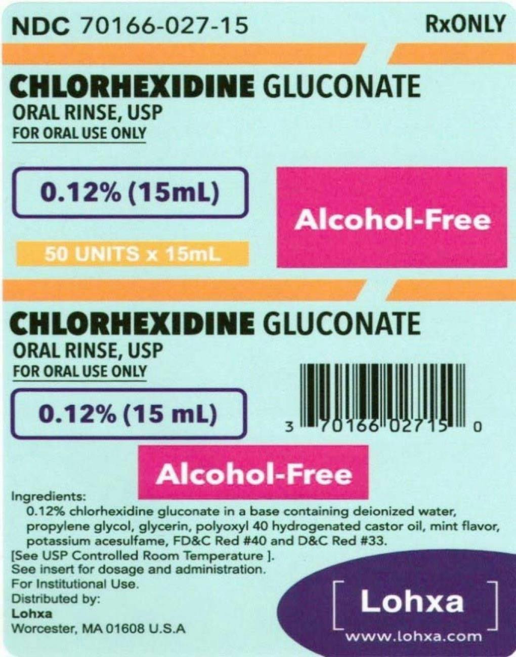 Chlorhexidine Gluconate Oral Rinse